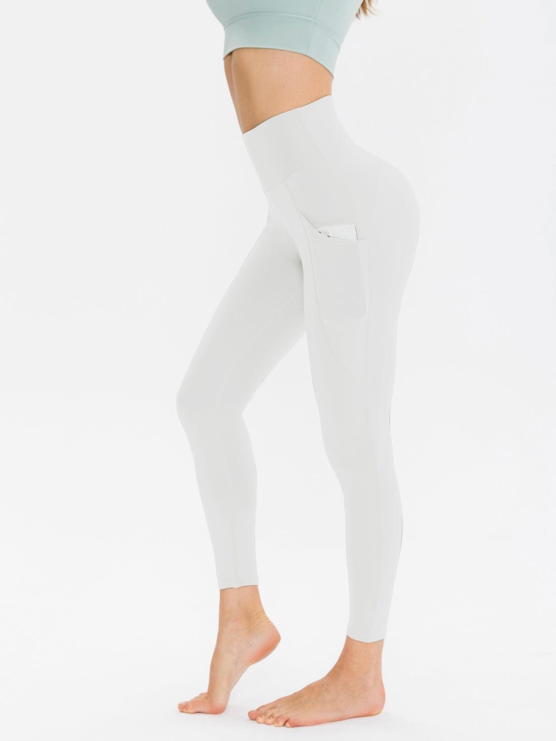 Wide Waistband Sports Leggings - Abundia House