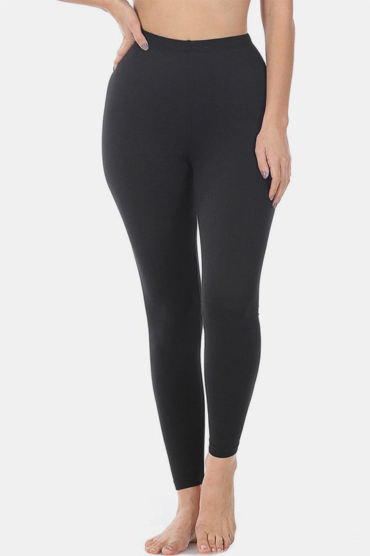 Zenana Premium Microfiber High Waist Leggings - Abundia House