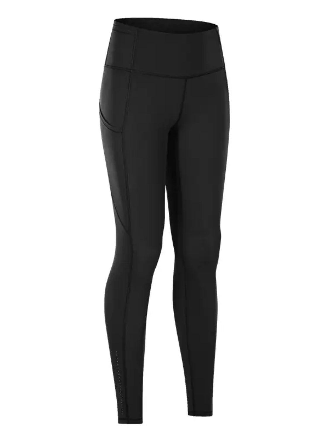 Wide Waistband Sports Leggings - Abundia House