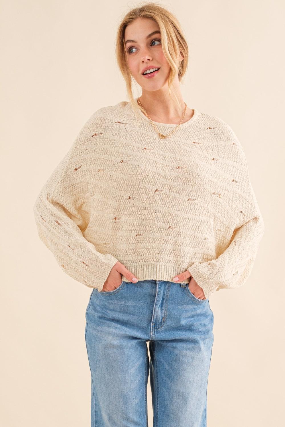 And The Why Dolman Sleeves Sweater - Abundia House