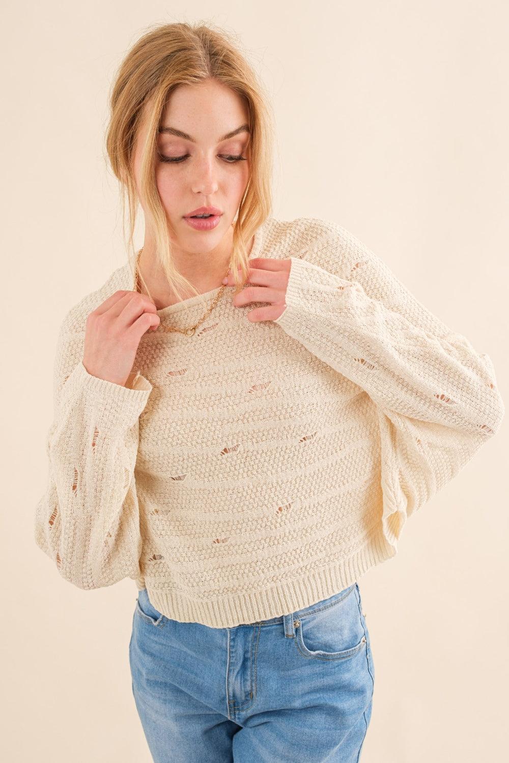 And The Why Dolman Sleeves Sweater - Abundia House