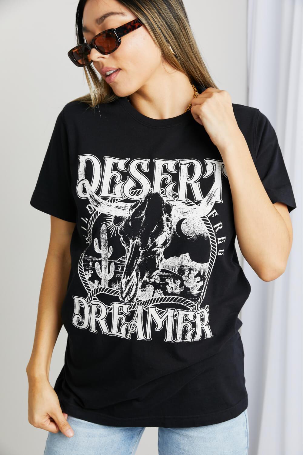 mineB Full Size DESERT DREAMER Graphic Tee - Abundia House