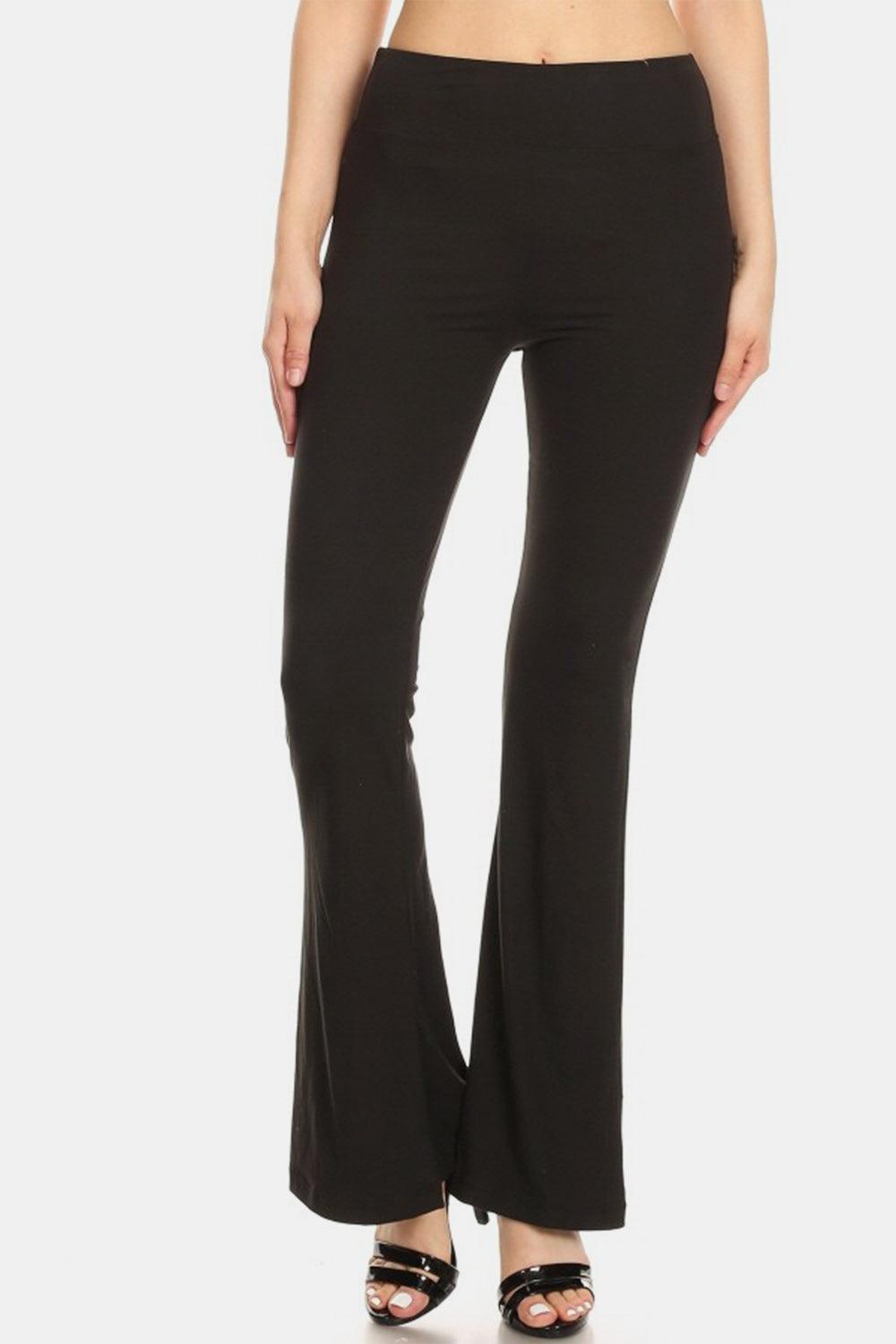 Leggings Depot High Waist Flare Leggings - Abundia House