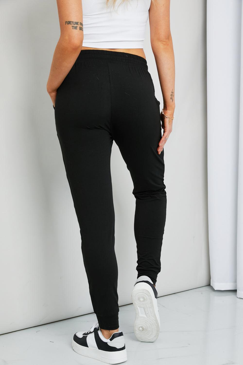 Leggings Depot Drawstring Waist Joggers - Abundia House