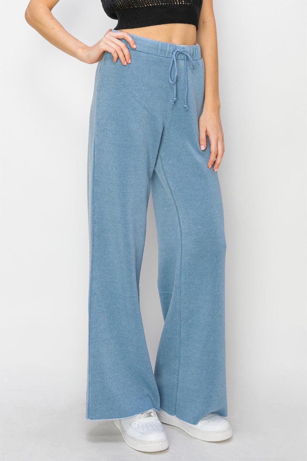 HYFVE Drawstring Wide Leg Pants - Abundia House