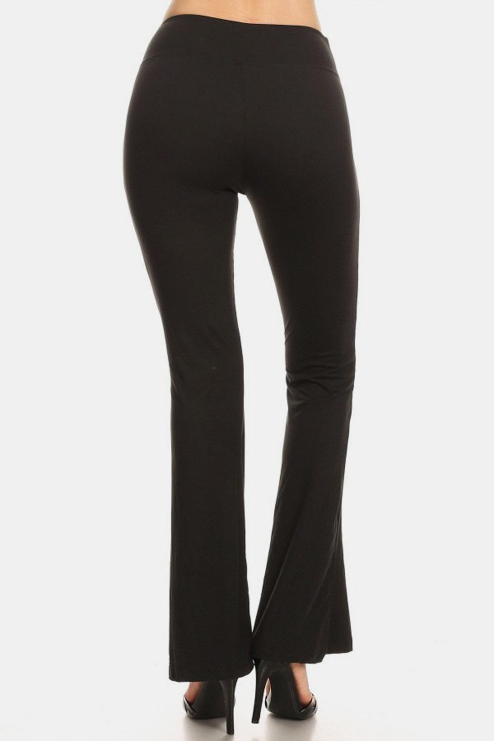 Leggings Depot High Waist Flare Leggings - Abundia House