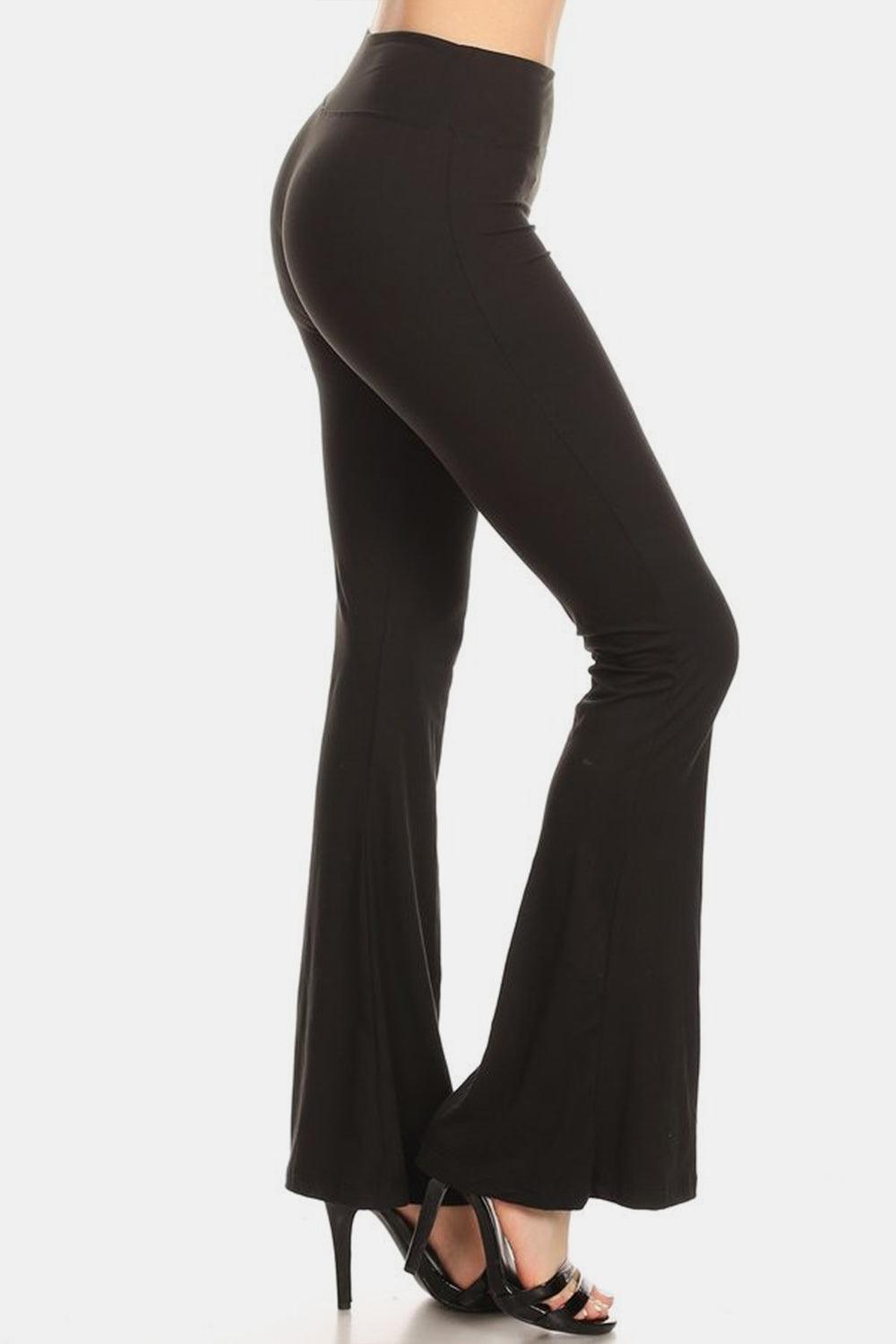 Leggings Depot High Waist Flare Leggings - Abundia House