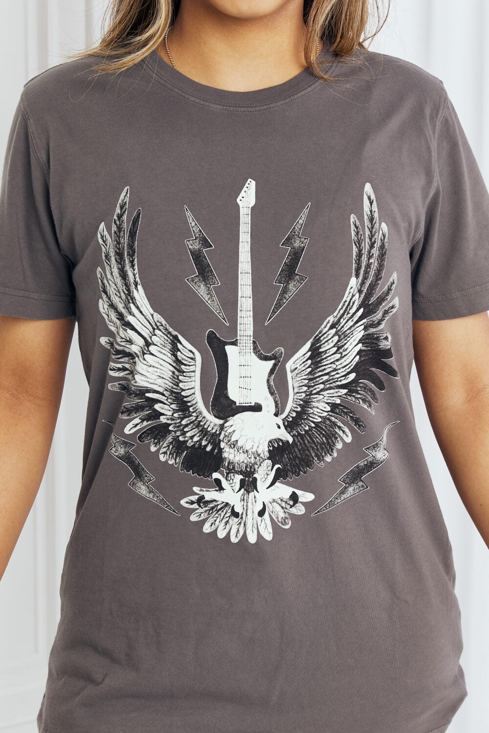 mineB Full Size Eagle Graphic Tee Shirt - Abundia House