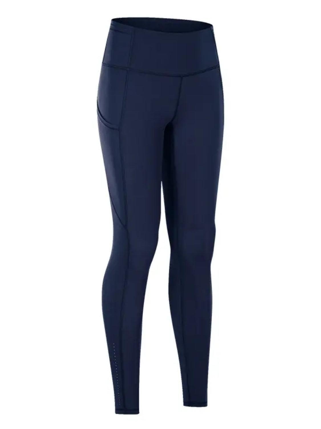 Wide Waistband Sports Leggings - Abundia House