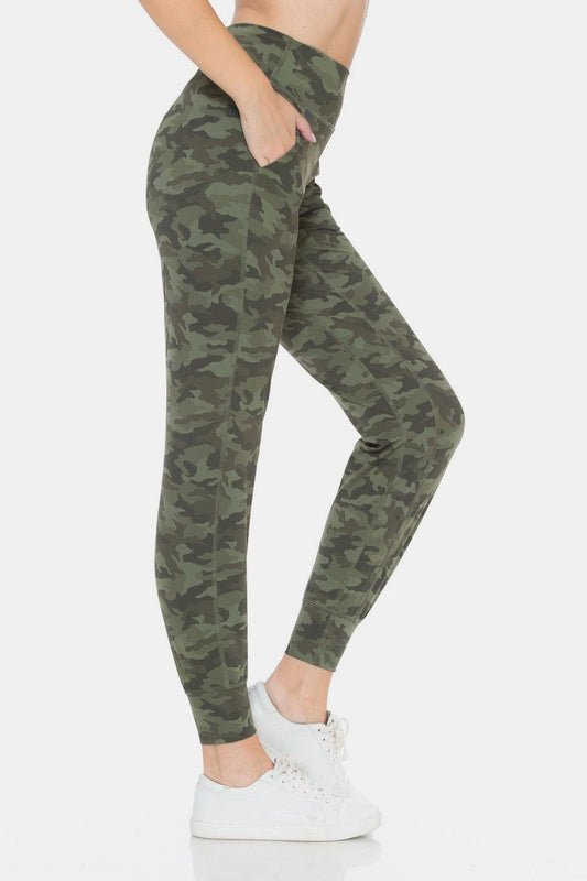 Leggings Depot Camouflage High Waist Leggings - Abundia House