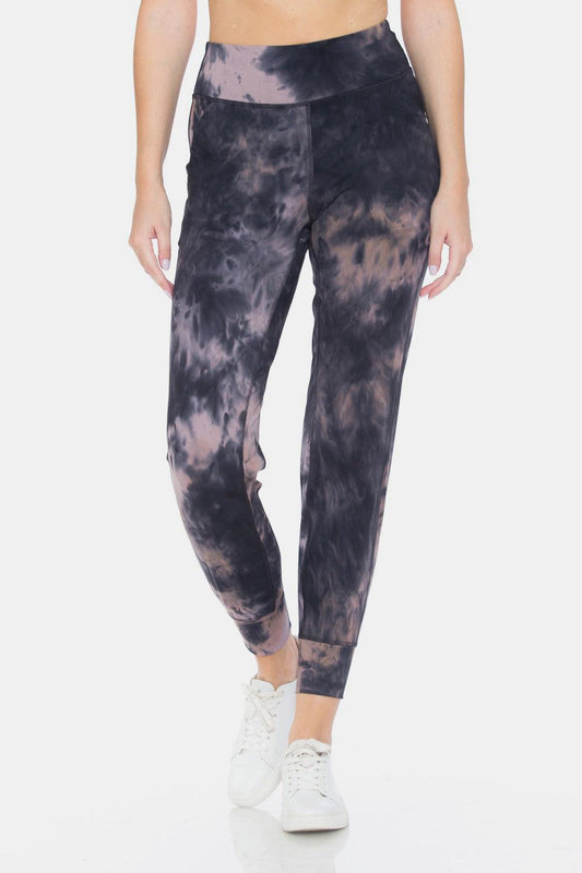 Leggings Depot Tie-Dye High Waist Cropped Leggings - Abundia House