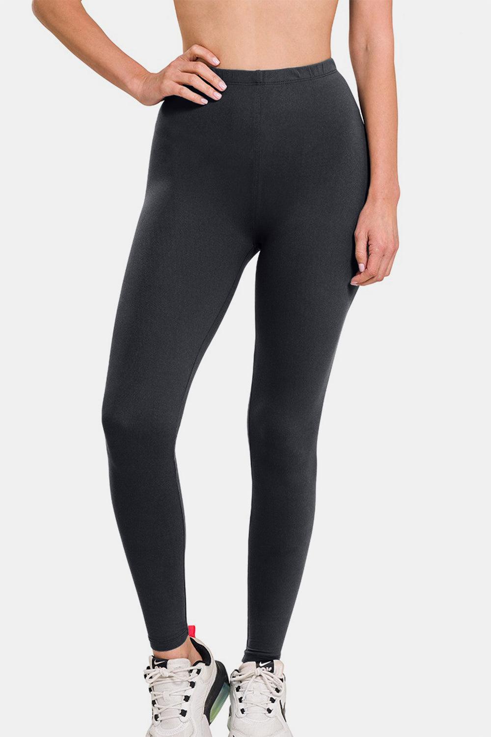 Zenana Premium Microfiber High Waist Leggings - Abundia House