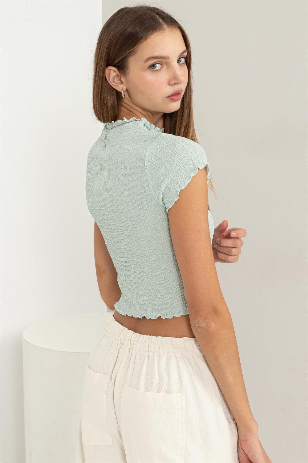 HYFVE Lettuce Hem Crop Top - Abundia House