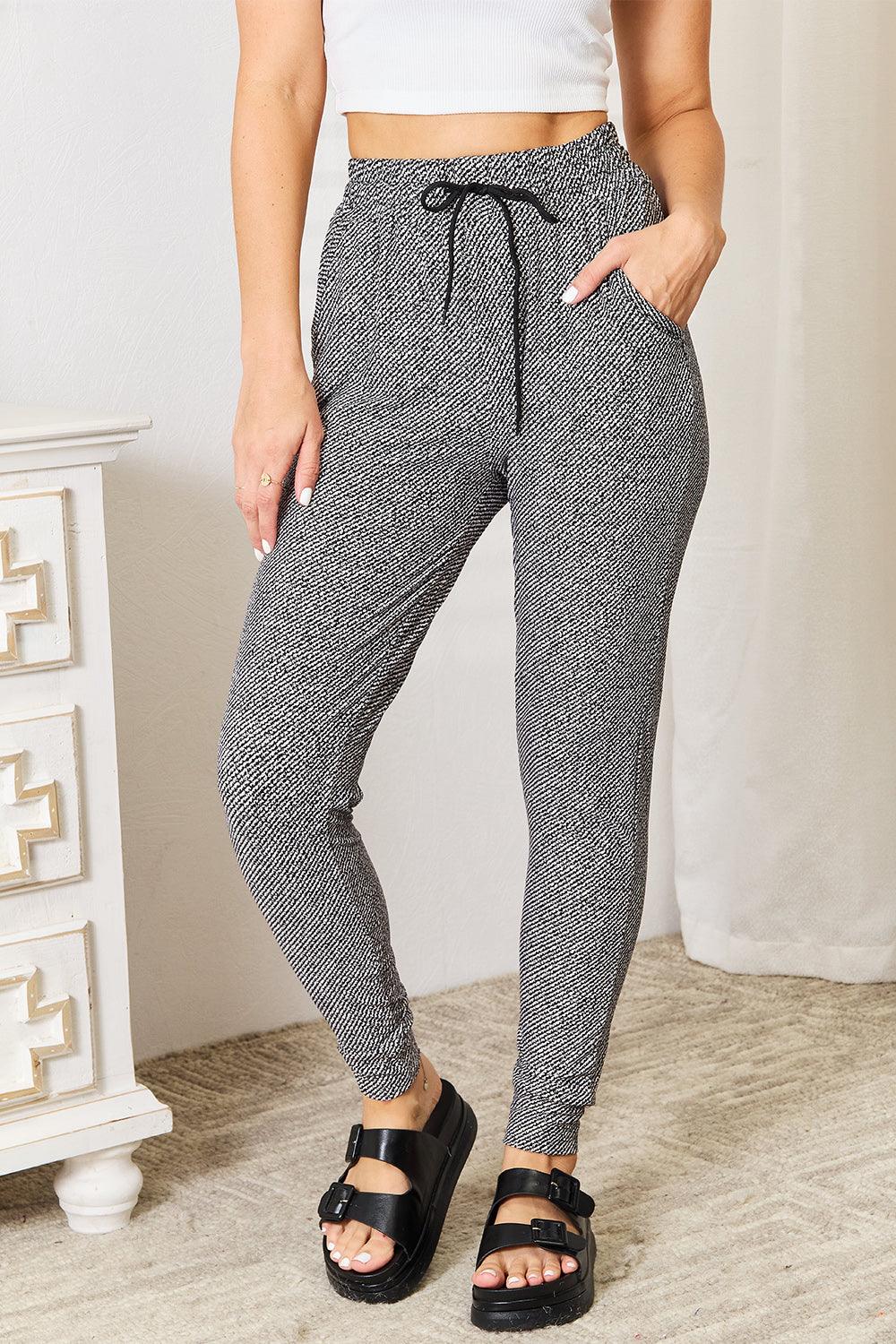 Leggings Depot Full Size Joggers with Pockets - Abundia House