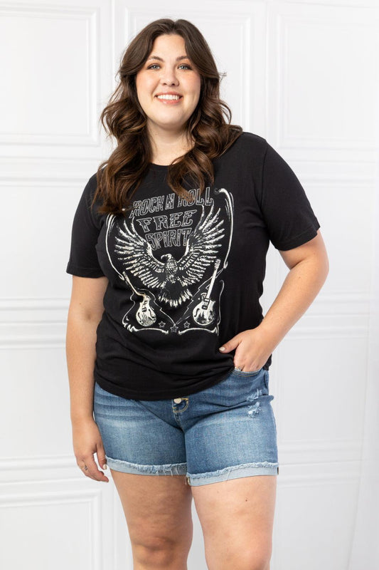 mineB Full Size Free Spirit Graphic Tee - Abundia House