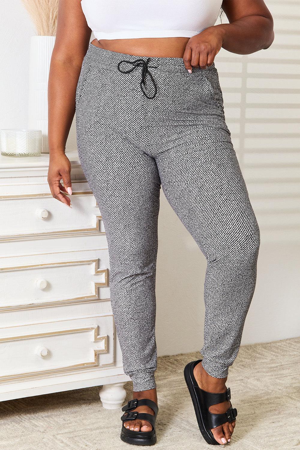 Leggings Depot Full Size Joggers with Pockets - Abundia House