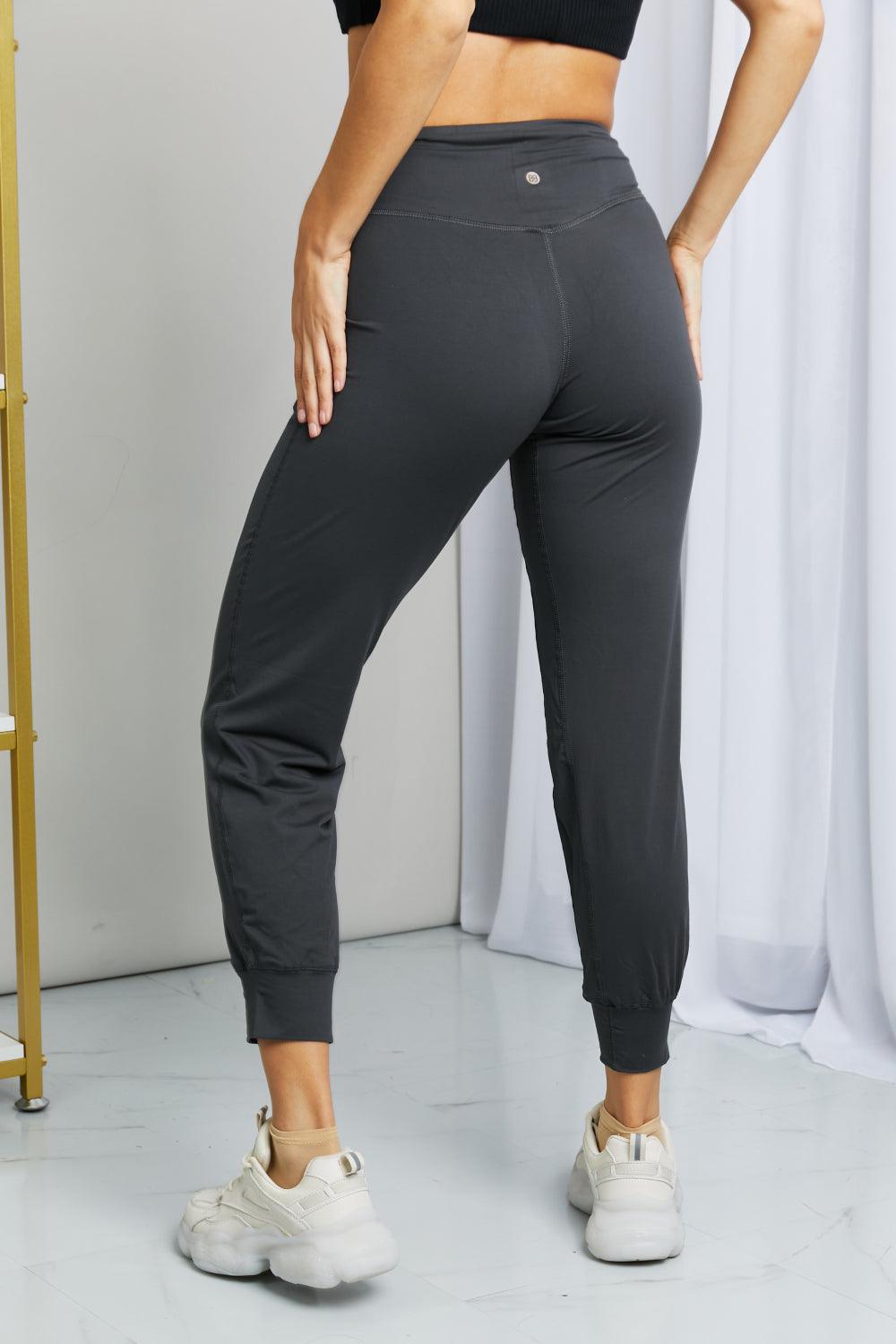 Leggings Depot Full Size Wide Waistband Cropped Joggers - Abundia House