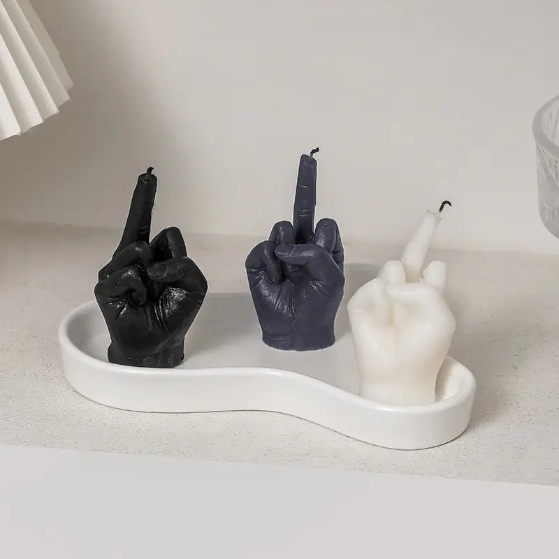 Middle Finger Shaped Scented Candles - Abundia House